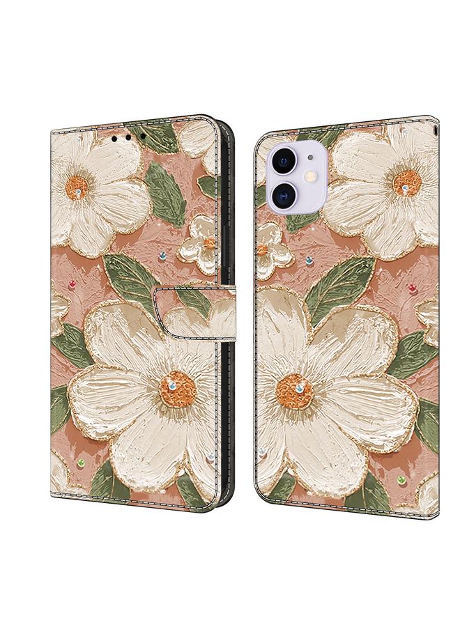 S-TOP Case For iPhone 11 Fresh Painted Leather Phone Case - Image 1