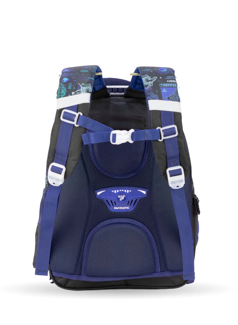 Fantastic QY003 Fantastic Multi-Pocket Space School Backpack with Durable Zippers - Image 3