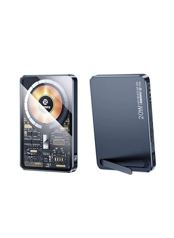 ريماكس باور بانك ريماكس Rpp-558 صغير محمول بمغناطيس لاسلكي عالي الجودة بسعة 10000 مللي أمبير/ساعة مع وظيفة مغناطيسية - Image 2