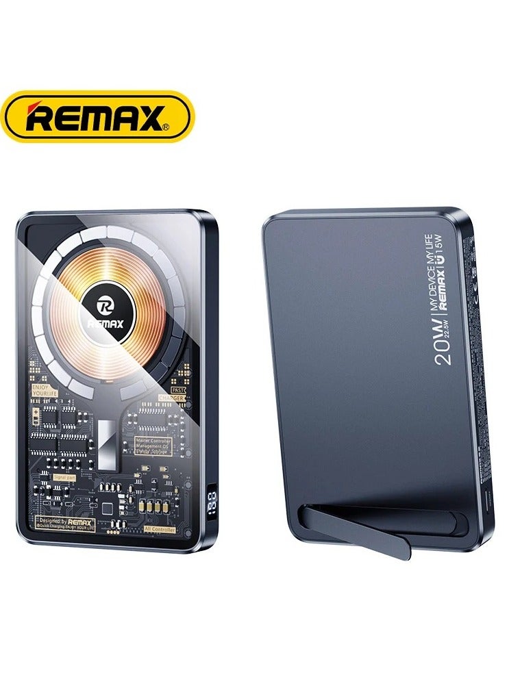 ريماكس باور بانك ريماكس Rpp-558 صغير محمول بمغناطيس لاسلكي عالي الجودة بسعة 10000 مللي أمبير/ساعة مع وظيفة مغناطيسية - Image 3