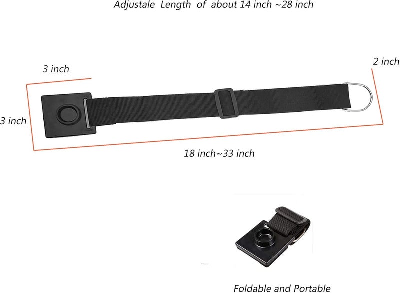 Farcaya Cello Endpin Anchor Non-slip Stopper Rest Holder Stand Antiskid Device Adjustable Strap with Thick Pad - Image 3