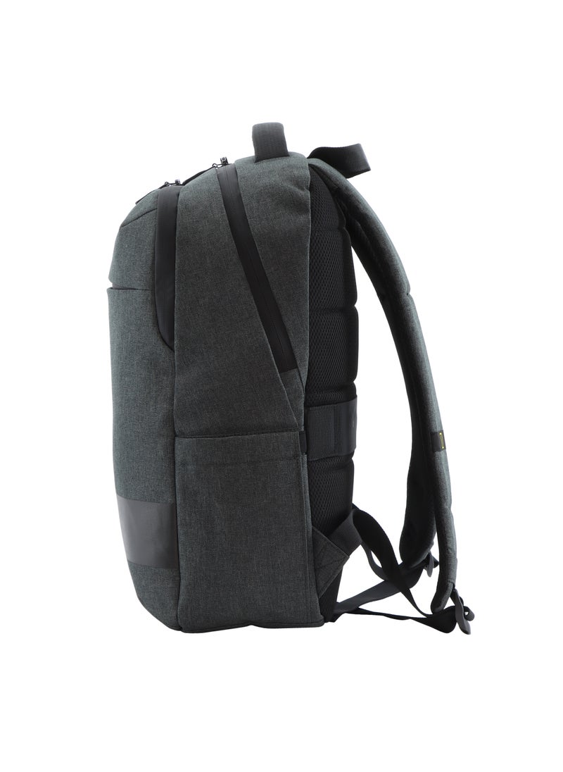 NATIONAL GEOGRAPHIC National Geographic Shadow RPET Backpack Anthracite, Durable Water Resistant Multi Compartments, RFID Pocket, Ample Storage Padded Computer Bag For Travel Business Office Men Women School University  - Image 3