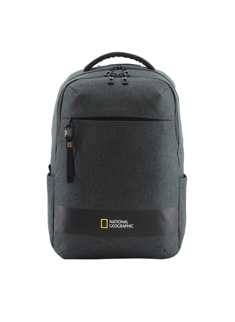 NATIONAL GEOGRAPHIC National Geographic Shadow RPET Backpack Anthracite, Durable Water Resistant Multi Compartments, RFID Pocket, Ample Storage Padded Computer Bag For Travel Business Office Men Women School University  - Image 1