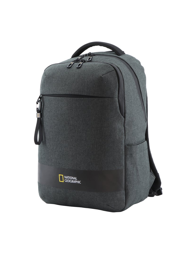 NATIONAL GEOGRAPHIC National Geographic Shadow RPET Backpack Anthracite, Durable Water Resistant Multi Compartments, RFID Pocket, Ample Storage Padded Computer Bag For Travel Business Office Men Women School University  - Image 2