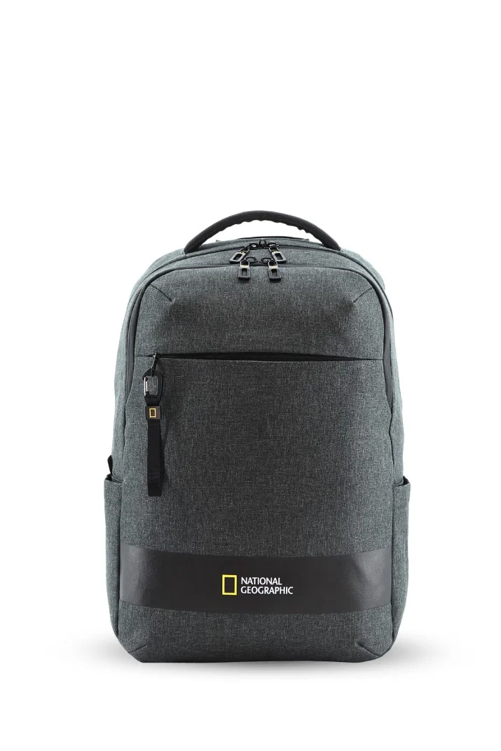 NATIONAL GEOGRAPHIC National Geographic Shadow RPET Backpack Anthracite, Durable Water Resistant Multi Compartments, RFID Pocket, Ample Storage Padded Computer Bag For Travel Business Office Men Women School University