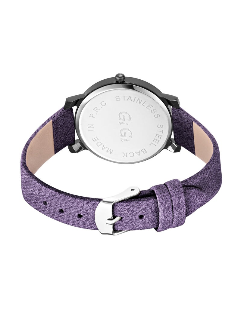 جيجي ساعة يد نسائية من جيجي انالوج بسوار جلدي - Image 3