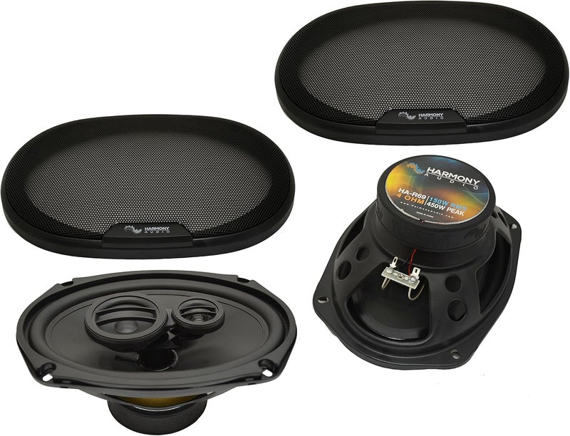 HARMONY AUDIO HA-R69 Compatible with Dodge Ram 2500/3500 03-05 Rhythm Series 6x9 450W Speakers, HA-R5 Rhythm Series 5.25" 225W Speakers, HA-726512 Speaker Harness and HA-826901 Speakers Adapter Kit - Image 3