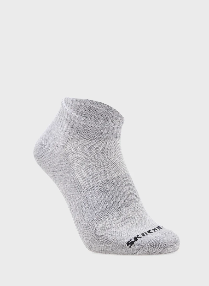 سكيتشرز 3 Pack Qtr Crew Socks