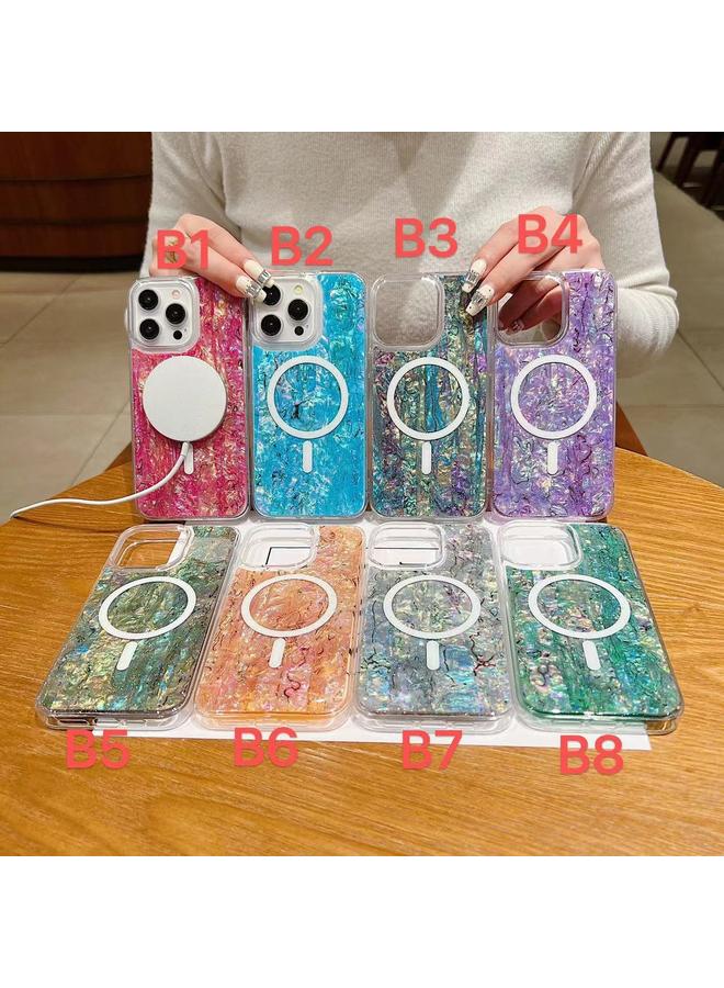 S-TOP Case For iPhone 13 Pro Shell Texture Multicolor MagSafe TPU Phone Case - Image 2