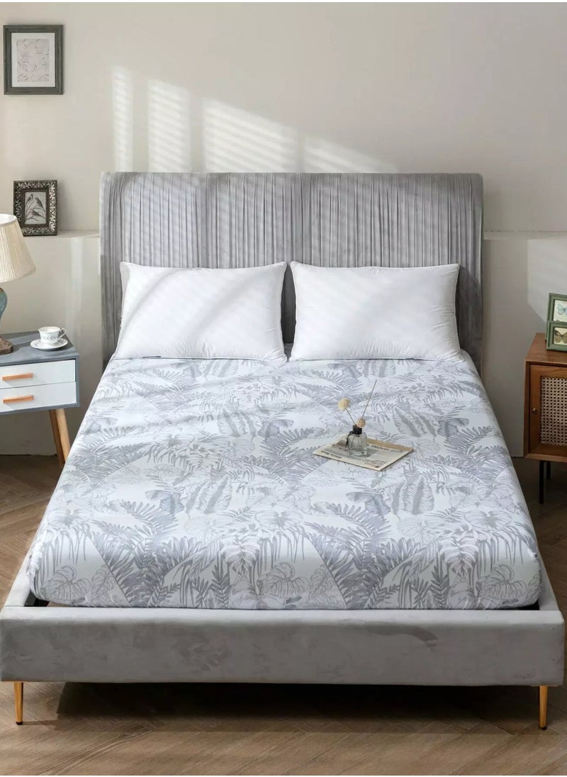 Generic Plants Print Fitted Sheet  - Image 1