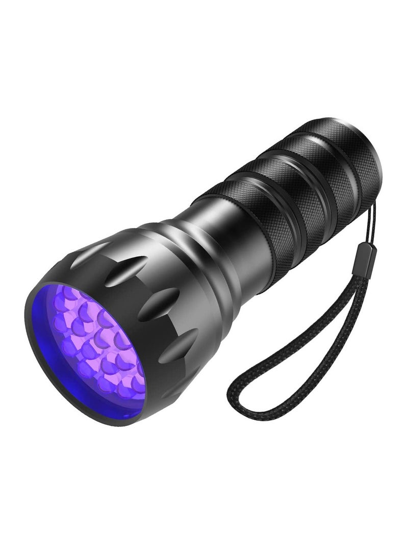 Blacklight UV Flashlight, 21 LED, 395nm, Portable Black Light for Pet Urine Detection, Scorpion, Resin Curing, Bed Bug Detection, Nail Art - Image 1