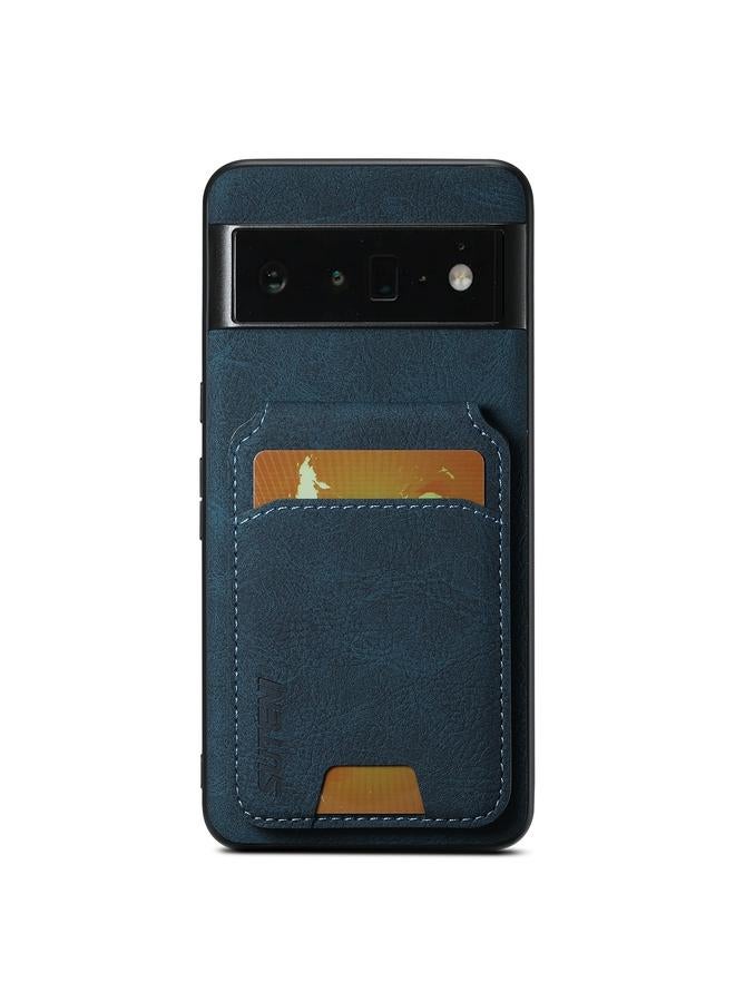 Suteni Case For Google Pixel 6 Pro H02 Litchi Leather Card Wallet Stand Back Phone Case - Image 1