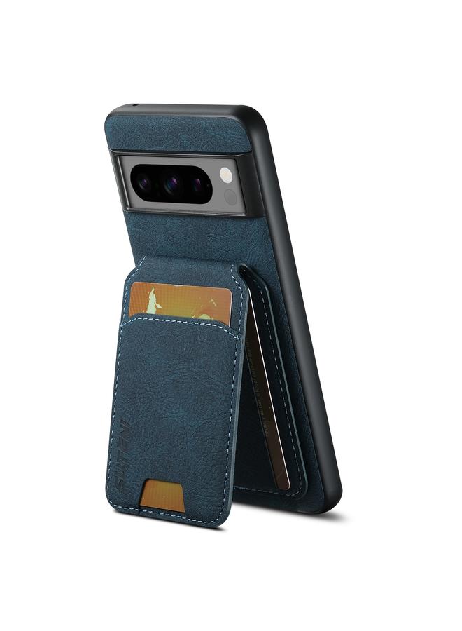 Suteni Case For Google Pixel 6 Pro H02 Litchi Leather Card Wallet Stand Back Phone Case - Image 3