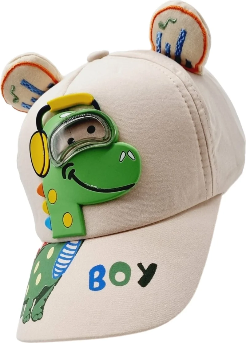 تيزجيلسين Children 4-8 Years Giraffe Patterned Headphone Hat