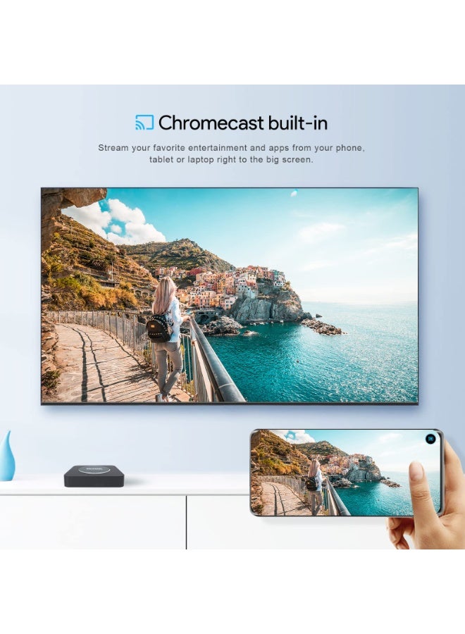 MECOOL Android 11.0 TV Box, MECOOL KM2 Plus 2GB 16GB Smart TV Box with Netflix Certified, Google Assistant Dolby Atmos, TV Box 4K Support AV1, 2.4G/5G, Ethernet, WiFi 5, BT 5.0 with Amlogic S905X4 (Black) - Image 5