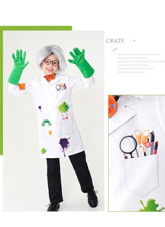 Al Aoyama Crazy Laboratory Scientist Overalls Children's Play House Professional Performance Costumes  - Image 4