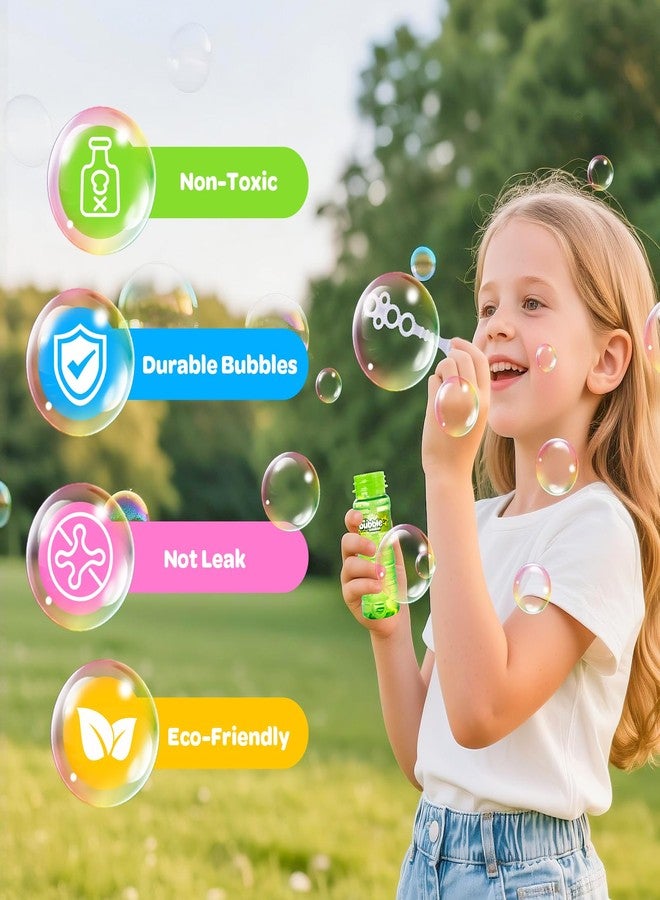 AuroTops 24 PCS Bubble Bottles with Wand Assortment for Kids,Bubble Solution Summer Toys for Kids Bubbles Party Favors,Birthday Party Supplies,Blow Bubbles in Bulk,Indoor & Outdoor Activities,6 Colors - Image 4