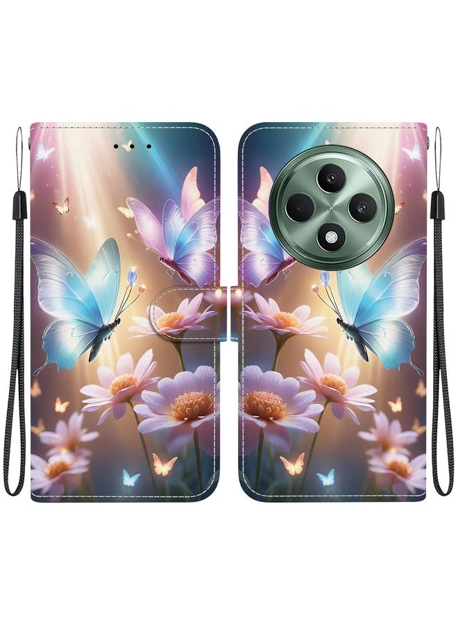 S-TOP Case For OPPO Reno12 F 5G Crystal Texture Colored Drawing Leather Phone Case - Image 1