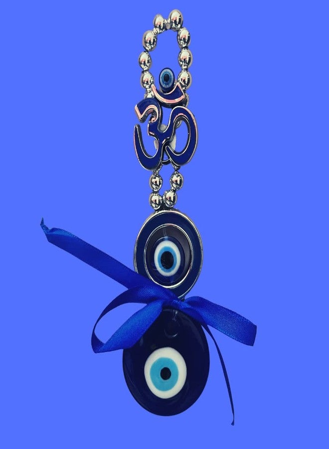 GJ OM Evil Eye Hanging for Home & Car | for Good Luck & Prosperity - Blue (design3) - Image 3