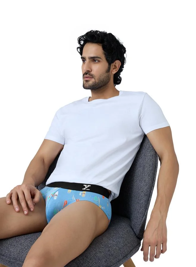 Xyxx  Pack of 2 - Men Surf Cotton Printed Briefs for Men | Best Price UAE