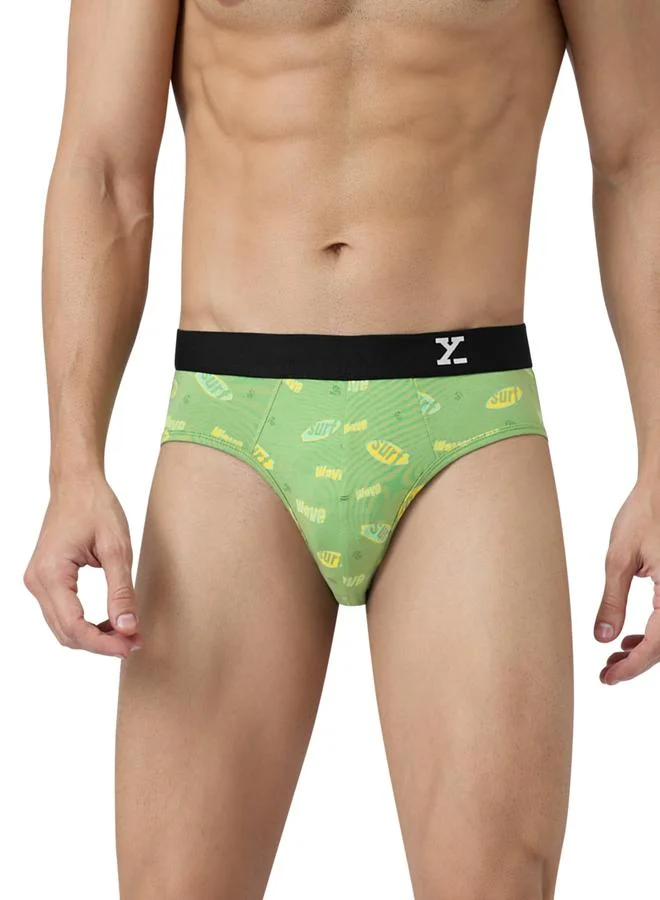 اكس واي اكس اكس حزمة من 2 - سراويل داخلية قطنية مطبوعة بتصميم