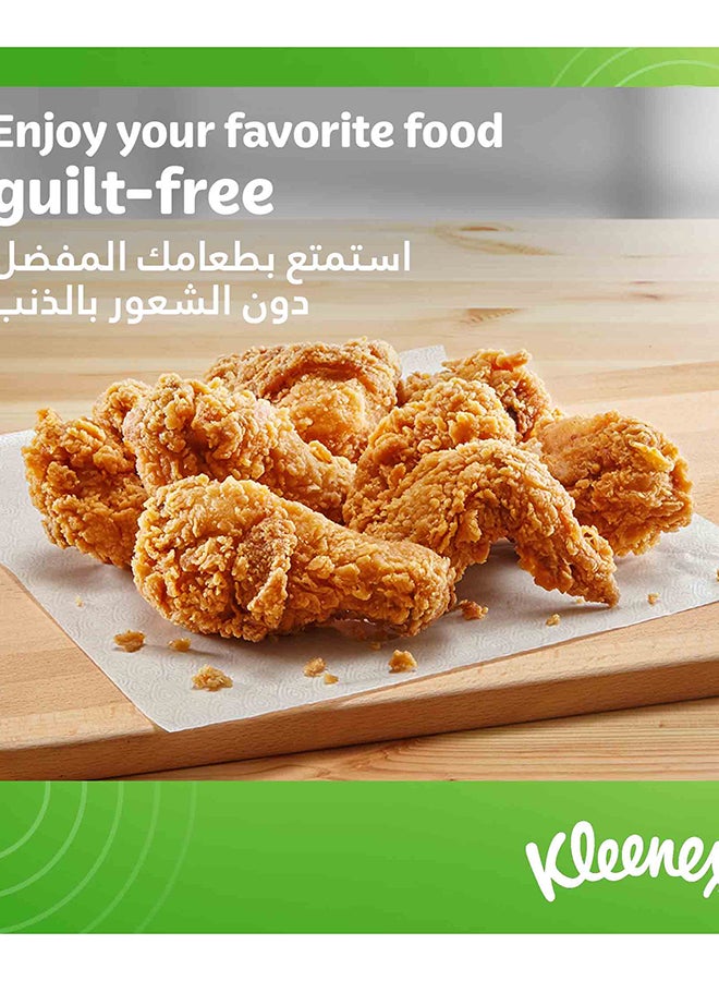 Kleenex Calorie Absorb Kitchen Tissue Paper Towel, 3 PLY, 8 Rolls x 50 Sheets, Food-Grade Strong Absorbent Kitchen Tissue - Image 3