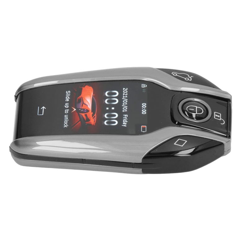 Universal TK800 Alloy Frame Smart Key Keyless Entry 15 Days Standby For Start Stop Engine Vehicles Silver - Image 3