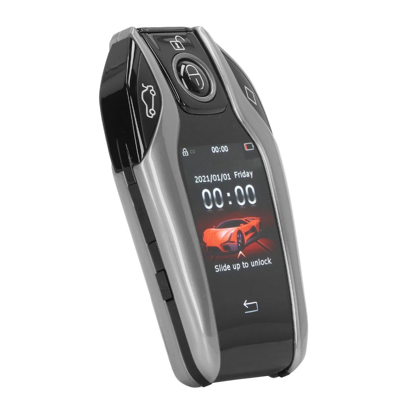 Universal TK800 Alloy Frame Smart Key Keyless Entry 15 Days Standby For Start Stop Engine Vehicles Silver - Image 5