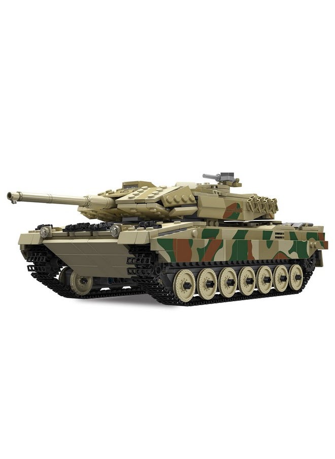 mould king P Control]Mould King Moc Leopard 2 Tank Building Block Kits, Military Vehicle Model Construction Block Sets, Adult Collectible Model Kits, Boy Toys For Christmas And Birthday Gifts(1091Pcs)  - Image 4