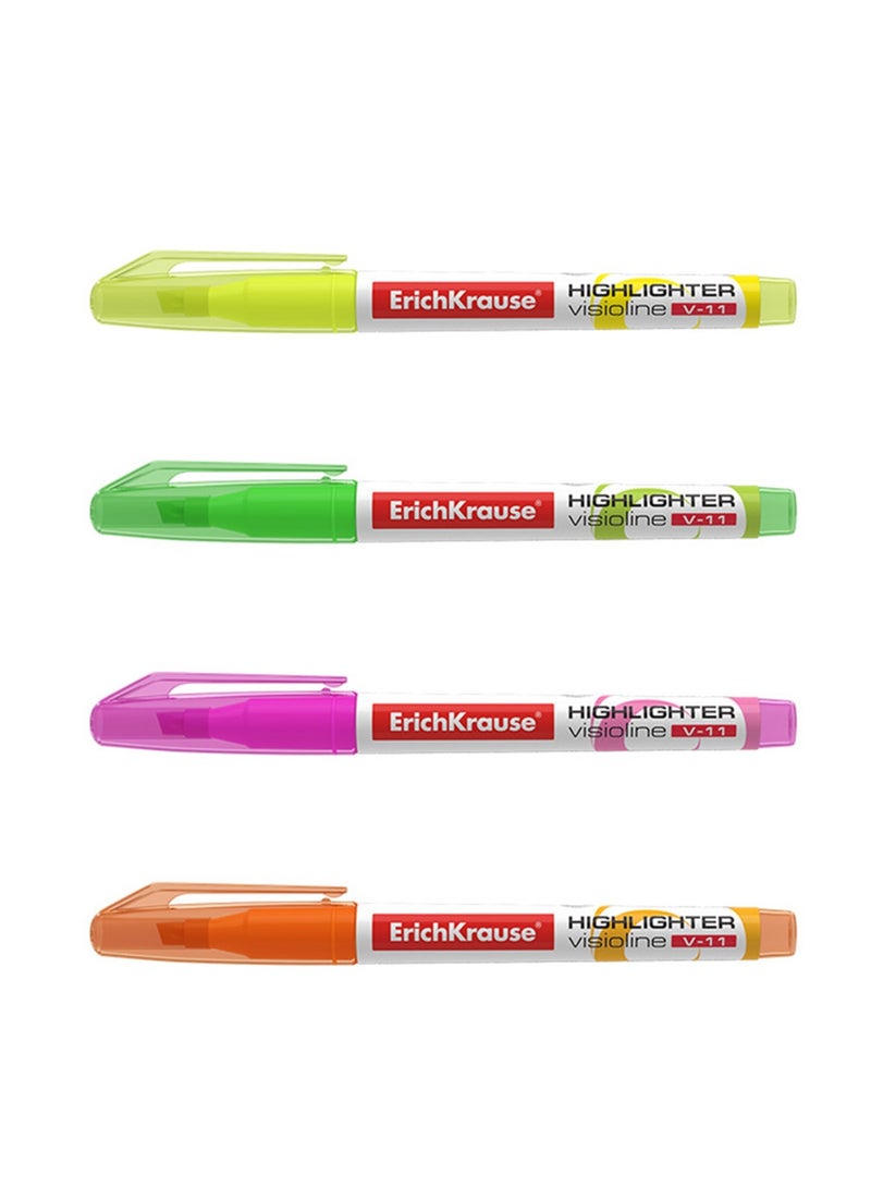 ErichKrause 4-Piece Visioline Highlighter Set Multicolour - Image 2