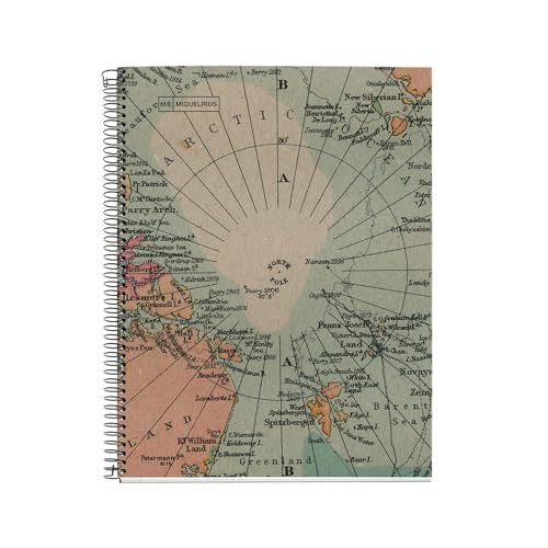 Miquelrius Miquel Rius M 100% PCW Recycled 4 Subject Notebook, Lined 11" x 8.5", 120 Sheets Heavyweight Paper, Subjects Separated by color, 3 Hole Punched, Micro-Perforated, EcoMap Design, Multicolor - Image 1