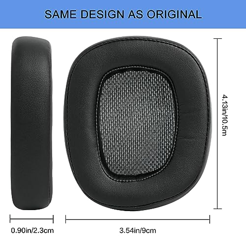 G GVOEARS Replacement Ear Pads for G933, Ear Cushions Compatible with Logitech G231, G433,G432, G533, G633, G635, G933, G935 Headphones, Premium Protein Leather Softer Memory Foam (Leather) - Image 3