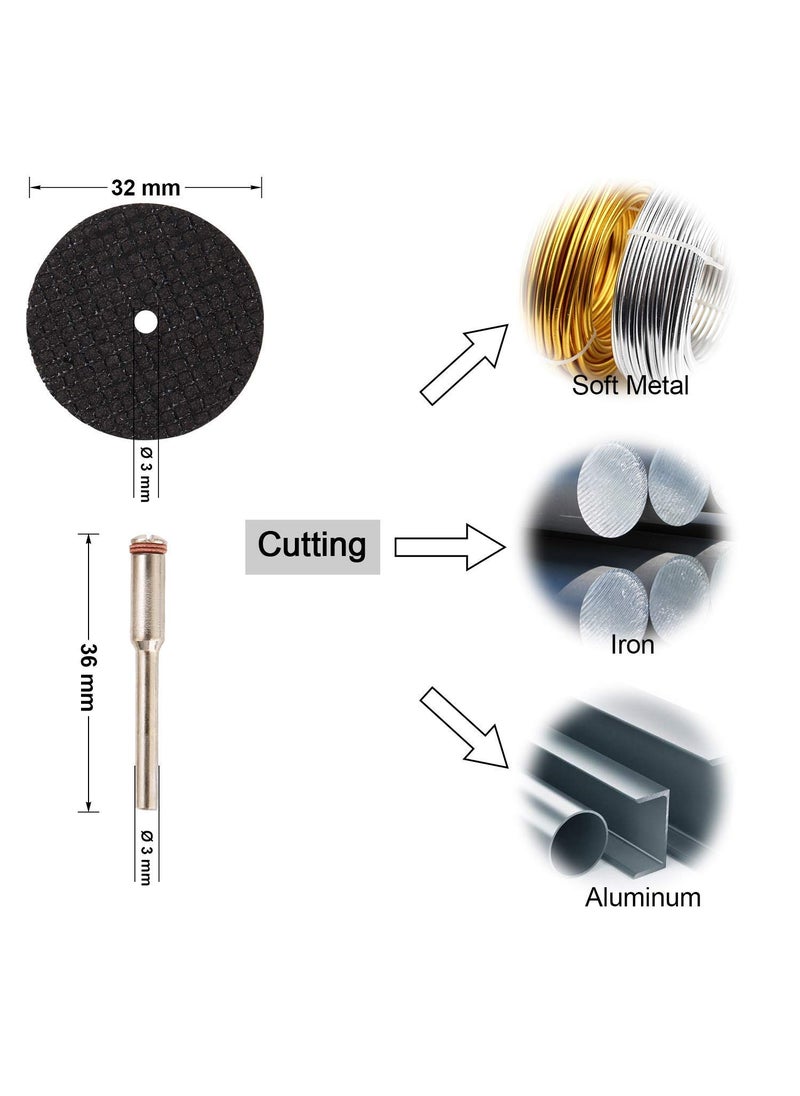DIY Crafts DIY Crafts Design No 1 Pack Of 48 Pcs Metal Engraving Rotary Kit Power Tool Accessory Combo Set Universal Fitment for Iron Abrasive Stone Cutting Disc Flap Wheel fDesign No 1 Pack Of 48 Pcs  - Image 4