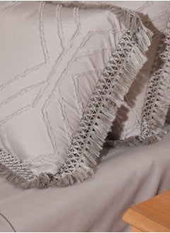 Pink Cactus طقم سرير بروشيه ذو حافة شرابة مكون من 4 قطع  - Image 3