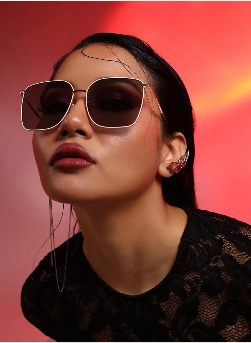Haute Sauce Full Rim Oversized Sunglasses