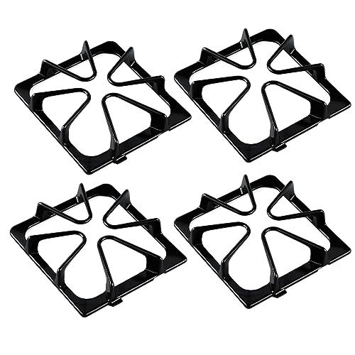 atgestore Upgraded W10447925 Burner Grate Replacement for Whirlpool Stove Parts 8.3x8.8 IN Gas Stove Grate Kenmore Maytag Gas Range Parts Amana Inglis Kirkland Cooktop Stove Top Grates Rack Set 4Pcs - Image 1