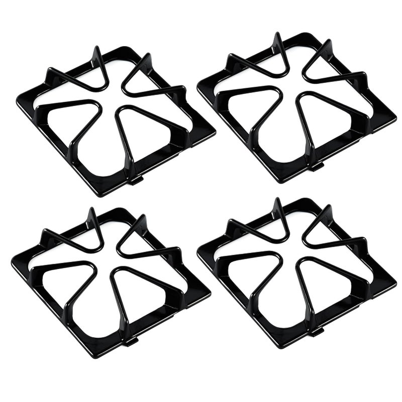 atgestore Upgraded W10447925 Burner Grate Replacement for Whirlpool Stove Parts 8.3x8.8 IN Gas Stove Grate Kenmore Maytag Gas Range Parts Amana Inglis Kirkland Cooktop Stove Top Grates Rack Set 4Pcs - Image 2