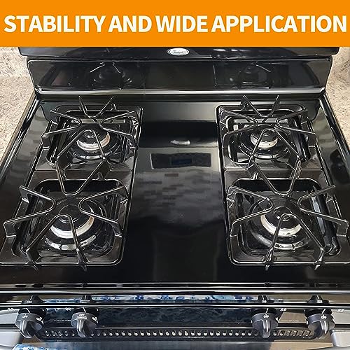 atgestore Upgraded W10447925 Burner Grate Replacement for Whirlpool Stove Parts 8.3x8.8 IN Gas Stove Grate Kenmore Maytag Gas Range Parts Amana Inglis Kirkland Cooktop Stove Top Grates Rack Set 4Pcs - Image 3
