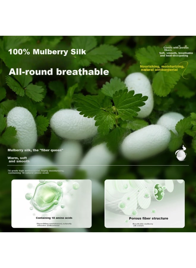 Modal Silk Women'S Seamless Silk Underwear 80S Extended Crotch Ladies Underwear 7A Antibacterial High Waist Underwear 3-Pack - Image 3