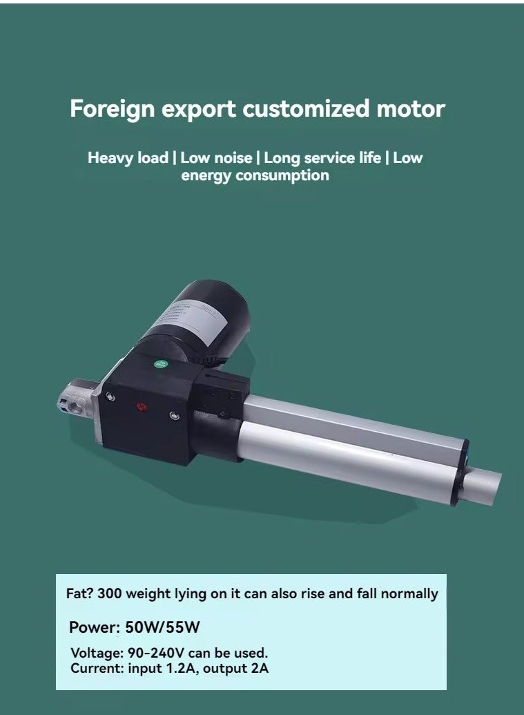 Electric Power Lifting Adjustable Bed Back Rest for Patient Back Lumbar Support, Assist Elderly to Get Out of Bed Easily, Removeable Bedrails with Pocket, 220lbs Capacity - Image 3