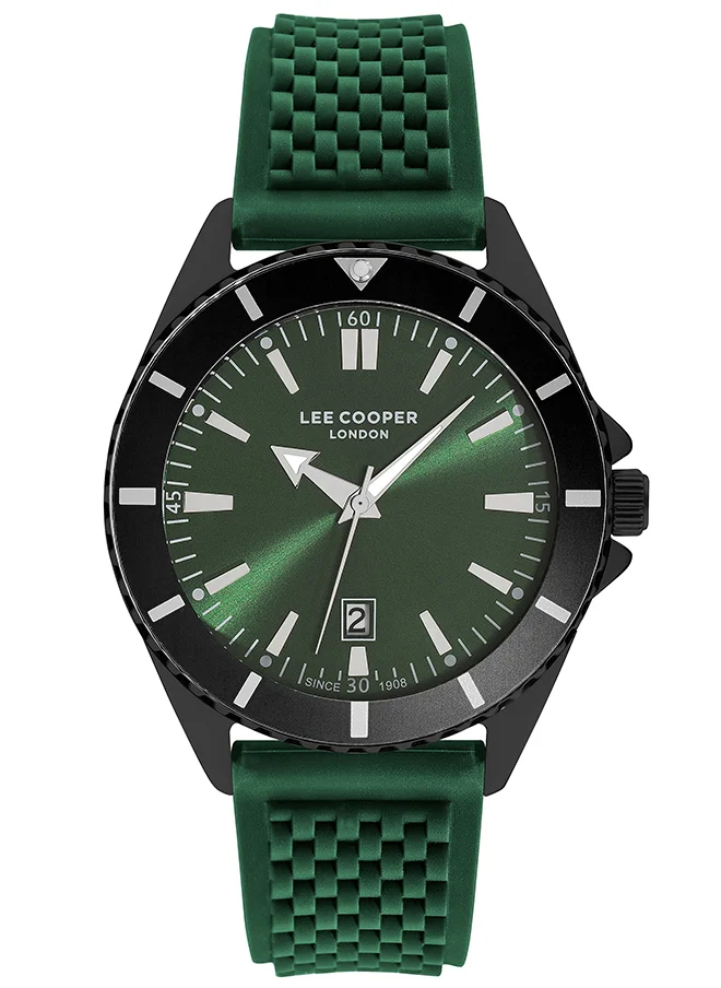 Lee Cooper Men Analog Tonneau Silicone Wrist Watch LC07361.677