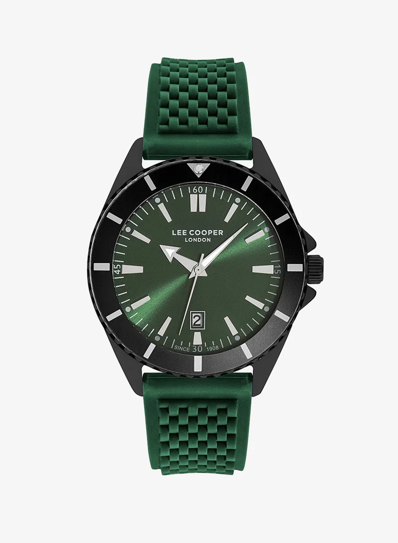 Lee Cooper Men Analog Tonneau Silicone Wrist Watch LC07361.677
