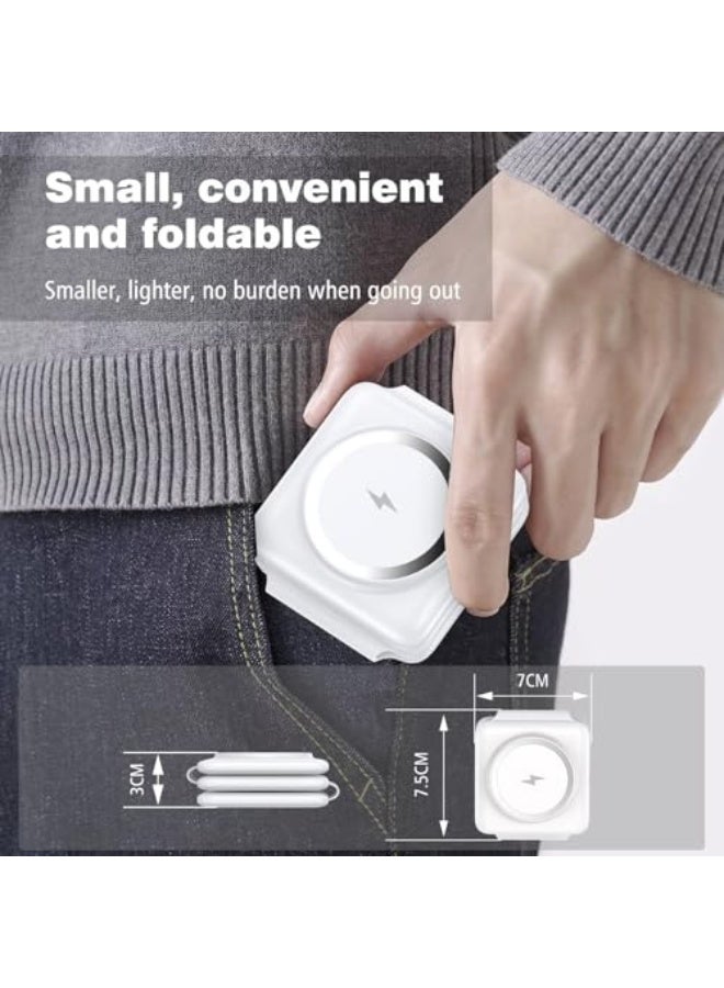 نيبمينينت محطة شحن لعدة أجهزة من آبل - شاحن لاسلكي مغناطيسي قابل للطي 3 في 1 - وسادة شحن سفر لهواتف آيفون 16 15 14 13 12 برو ماكس بلس وساعة وآيربودز - Image 2