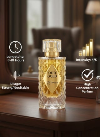 Oud Gold Eau de Parfum – Rich Oud, Saffron & Leather, Intense Long-Lasting Fragrance, 60ml - view 4