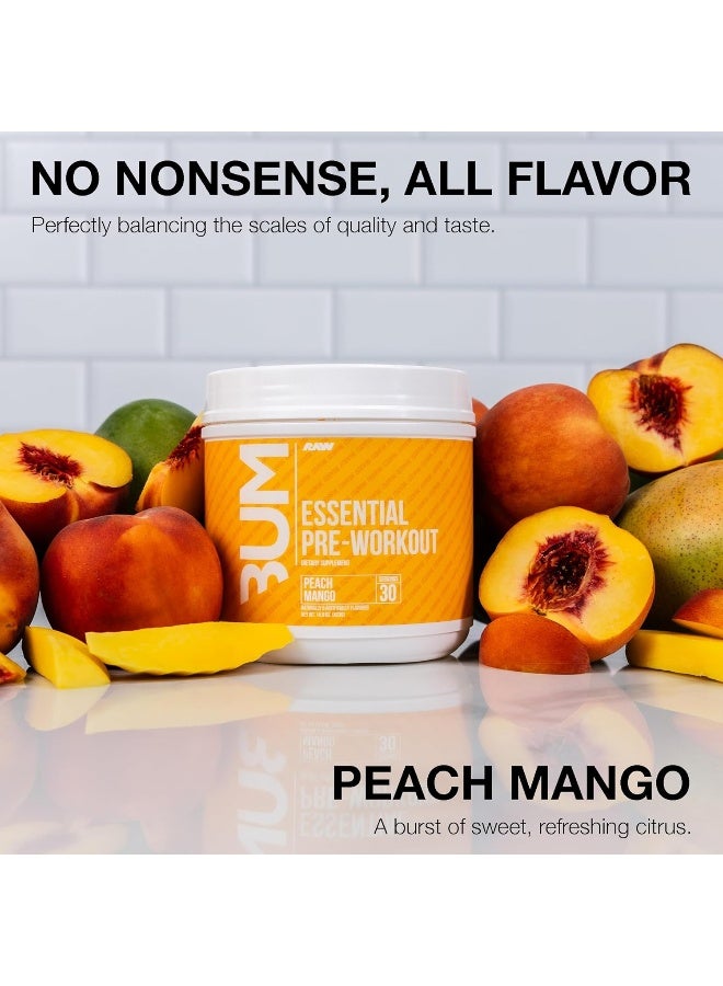 Raw راو إسينشال قبل التمرين بنكهة الخوخ والمانجو 30 حصة - Image 3