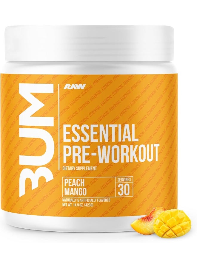 Raw راو إسينشال قبل التمرين بنكهة الخوخ والمانجو 30 حصة - Image 1