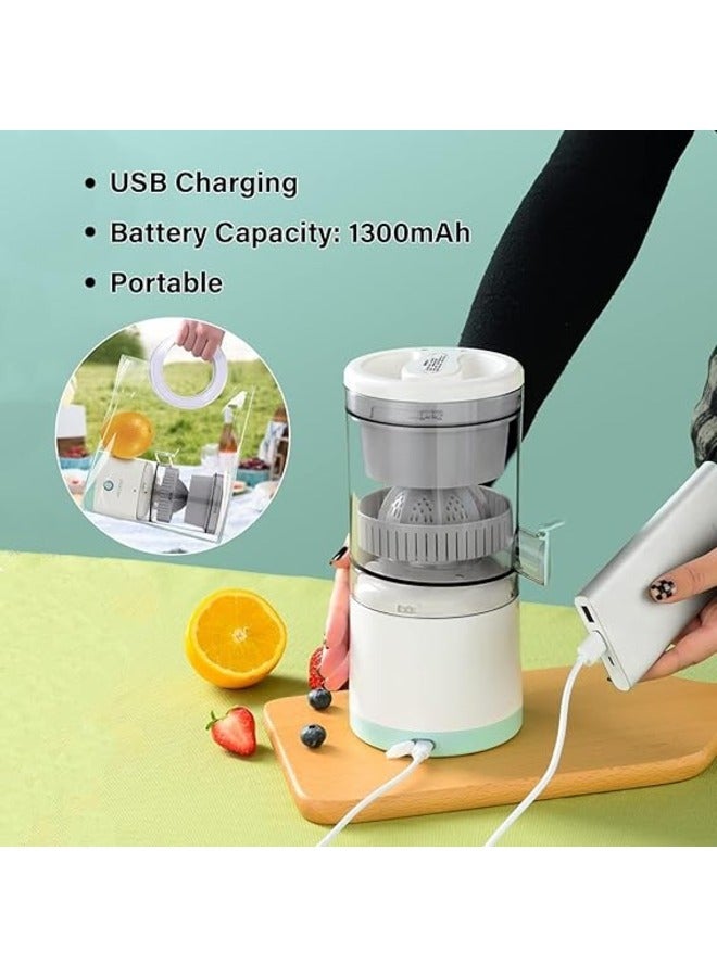 Electric Citrus Juicer, Hands-Free Portable USB Charging Powerful Electric Juicer Cordless Fruit Juicer, Multi functional 1-Button Easy Press Lemon Orange Squeezer Machine  - Image 4