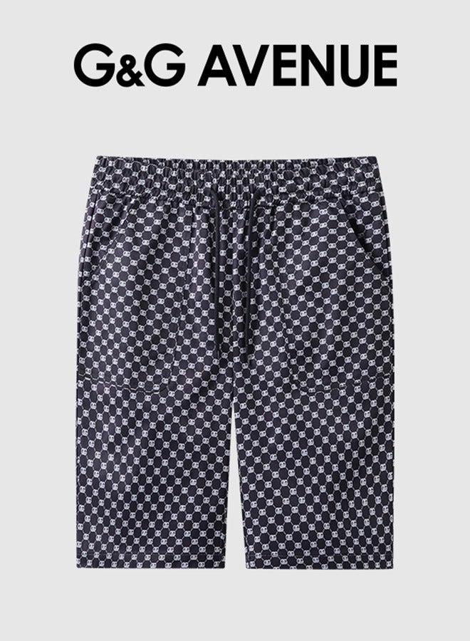 G&G AVENUE Men's summer sports shorts, men's sportswear running shorts, drawstring sports shorts for men, loose cotton sports shorts with pockets  - Image 1