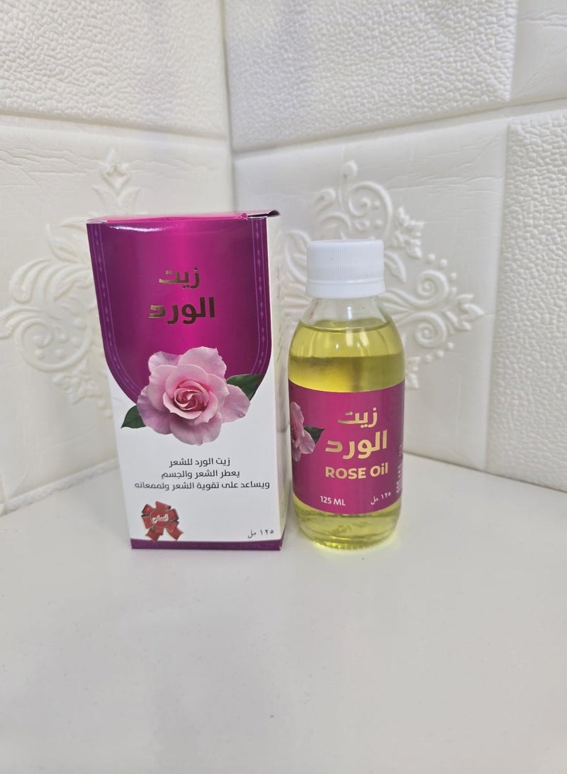 Generic Natural Rose Oil - Soft Fragrance And Effective Strengthening For Hair and Body (125 ml) 