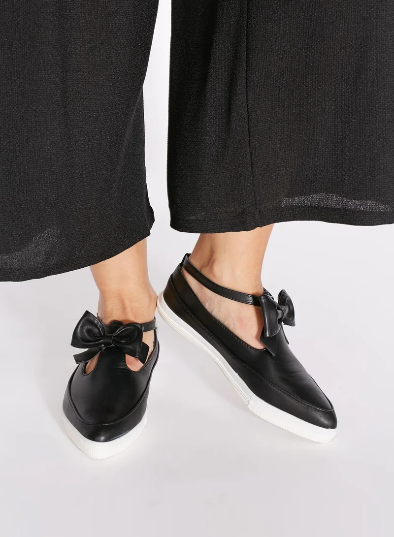 Coco Cut Out Bow Slip Ons